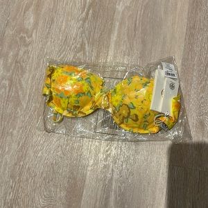 Tory Burch Yellow Blossom Underwire Bikini Top
